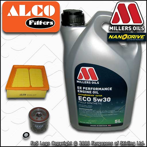 SERVICE KIT for FORD FIESTA MK7 1.25 1.4 1.6 OIL AIR FILTERS +OIL (2008-2017)