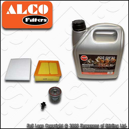 SERVICE KIT for FORD B-MAX 1.4 1.6 ALCO OIL AIR CABIN FILTERS +OIL (2012-2018)