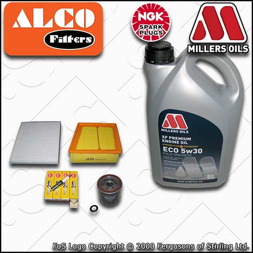 SERVICE KIT FORD FIESTA MK7 1.25 1.4 1.6 OIL AIR CABIN FILTER PLUGS +OIL (08-17)