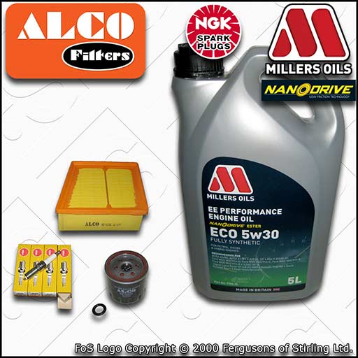 SERVICE KIT for FORD FIESTA MK7 1.25 1.4 1.6 OIL AIR FILTER PLUGS +OIL 2008-2017