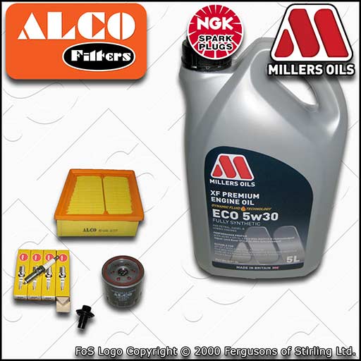 SERVICE KIT for FORD B-MAX 1.4 1.6 OIL AIR FILTERS PLUGS +XF ECO OIL (2012-2018)