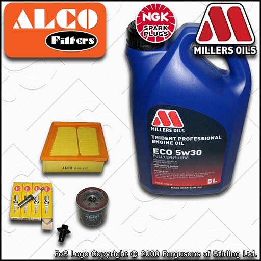 SERVICE KIT for FORD B-MAX 1.4 1.6 OIL AIR FILTERS PLUGS +ECO OIL (2012-2018)