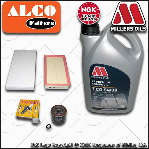 SERVICE KIT for FORD FOCUS MK1 1.4 OIL AIR CABIN FILTERS PLUGS +OIL (1998-2004)