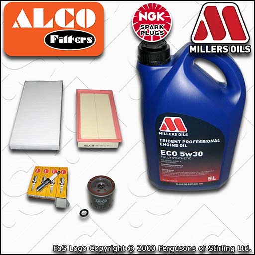 SERVICE KIT for FORD FOCUS MK1 1.4 OIL AIR CABIN FILTERS PLUGS +OIL (1998-2004)