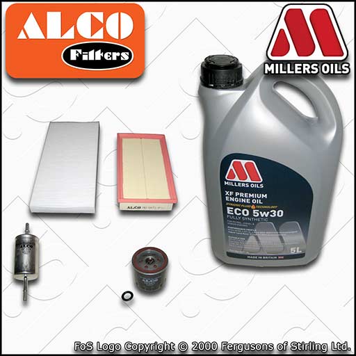 SERVICE KIT for FORD FOCUS MK1 1.4 OIL AIR FUEL CABIN FILTERS +OIL (1998-2004)