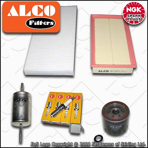 SERVICE KIT for FORD FOCUS MK1 1.4 OIL AIR FUEL CABIN FILTERS PLUGS (1998-2004)