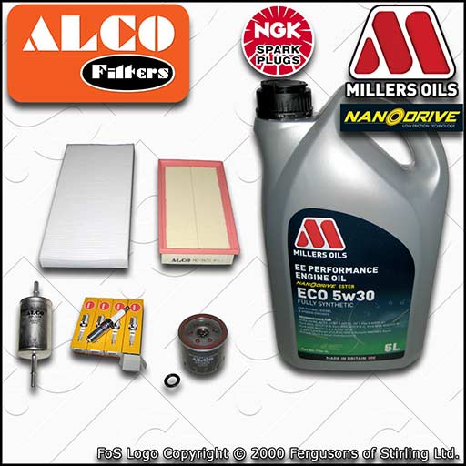 SERVICE KIT for FORD FOCUS MK1 1.4 OIL AIR FUEL CABIN FILTERS PLUGS +OIL (98-04)