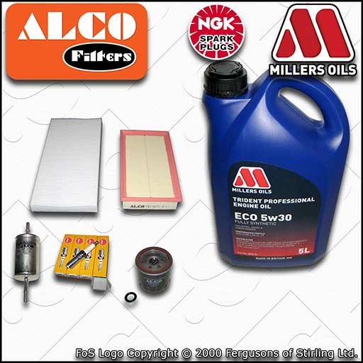 SERVICE KIT for FORD FOCUS MK1 1.4 OIL AIR FUEL CABIN FILTERS PLUGS +OIL (98-04)