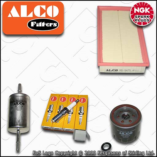 SERVICE KIT for FORD FOCUS MK1 1.4 PETROL OIL AIR FUEL FILTERS PLUGS (1998-2004)