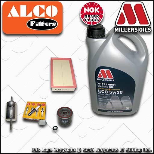 SERVICE KIT for FORD FOCUS MK1 1.4 OIL AIR FUEL FILTERS PLUGS +OIL (1998-2004)