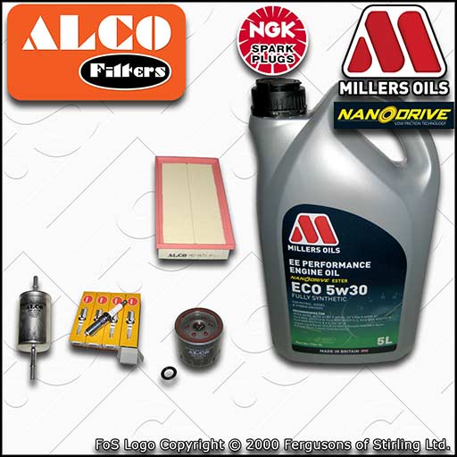 SERVICE KIT for FORD FOCUS MK1 1.4 OIL AIR FUEL FILTERS PLUGS +OIL (1998-2004)