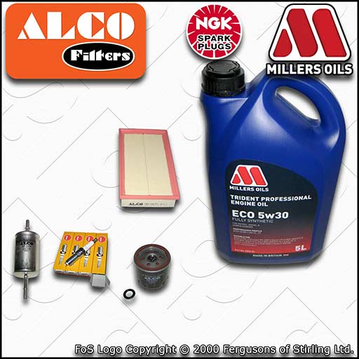 SERVICE KIT for FORD FOCUS MK1 1.4 OIL AIR FUEL FILTERS PLUGS +OIL (1998-2004)