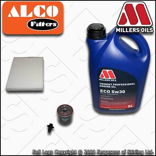 SERVICE KIT for FORD FIESTA MK6 1.6 OIL CABIN FILTERS +XF ECO OIL (2006-2008)