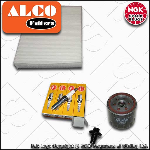 SERVICE KIT for FORD FIESTA MK6 1.25 1.4 OIL CABIN FILTERS NGK PLUGS (2001-2008)