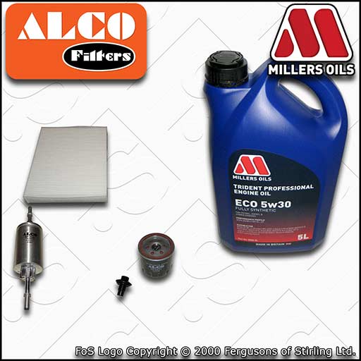 SERVICE KIT for FORD FIESTA MK6 1.25 1.4 OIL FUEL CABIN FILTERS +OIL (2001-2008)