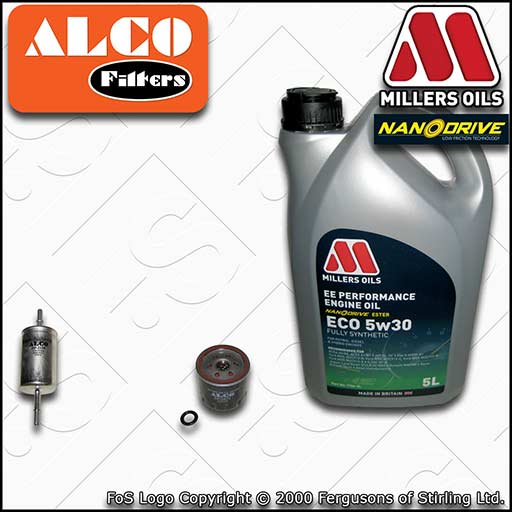 SERVICE KIT for FORD FOCUS MK1 1.4 PETROL OIL FUEL FILTERS +EE OIL (1998-2004)