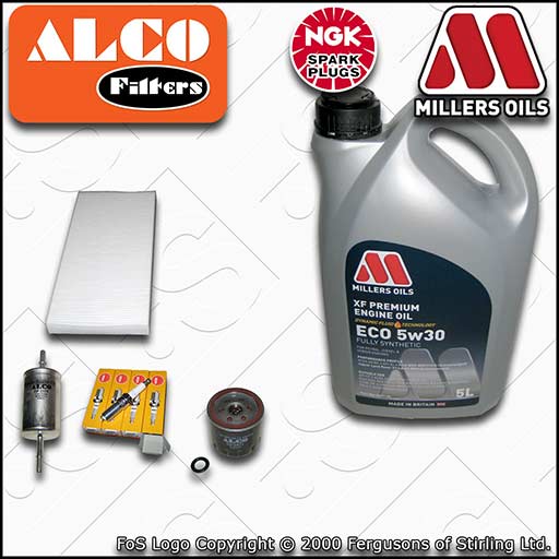 SERVICE KIT for FORD FOCUS MK1 1.4 OIL FUEL CABIN FILTERS PLUGS +OIL (1998-2004)