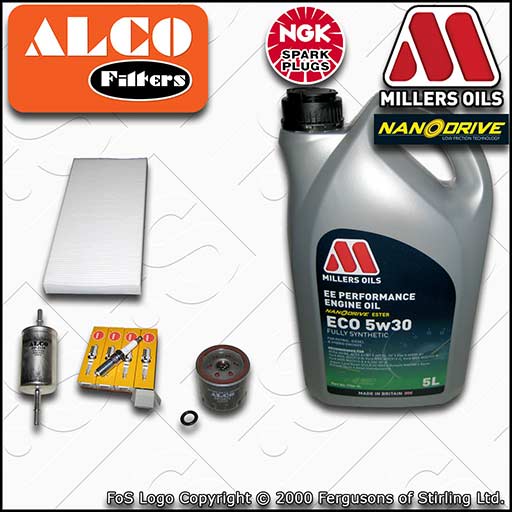 SERVICE KIT for FORD FOCUS MK1 1.4 OIL FUEL CABIN FILTERS PLUGS +OIL (1998-2004)