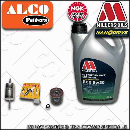 SERVICE KIT for FORD FOCUS MK1 1.4 PETROL OIL FUEL FILTER PLUGS +OIL (1998-2004)