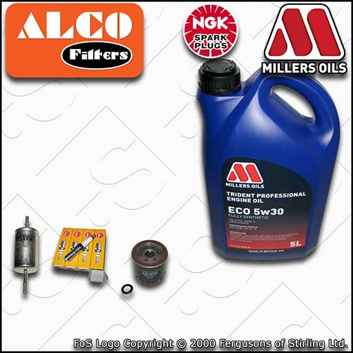 SERVICE KIT for FORD FOCUS MK1 1.4 PETROL OIL FUEL FILTER PLUGS +OIL (1998-2004)