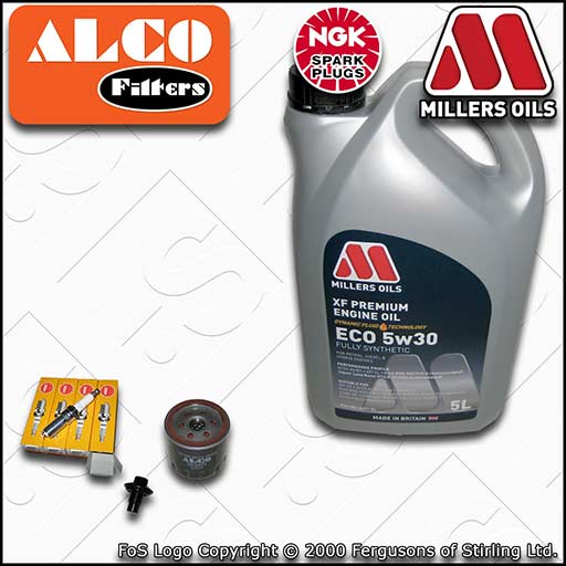 SERVICE KIT for FORD FIESTA MK6 1.25 1.4 OIL FILTER SPARK PLUGS +OIL (2001-2008)