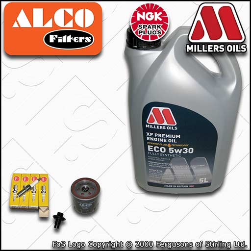 SERVICE KIT FORD FOCUS MK3 1.6 PETROL OIL FILTER PLUGS +XF ECO OIL (2011-2012)