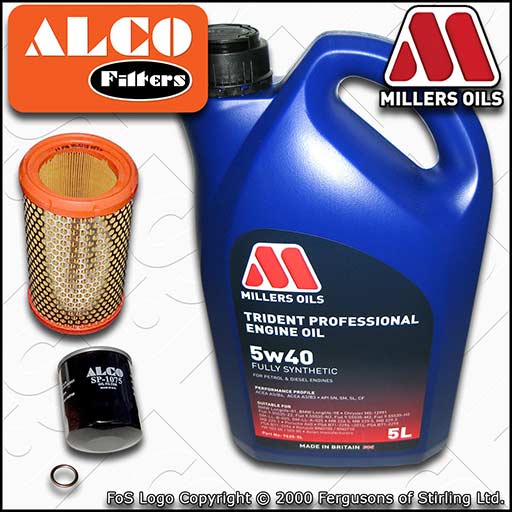 SERVICE KIT for RENAULT CLIO MK2 1.2 8V OIL AIR FILTERS +5w40 OIL (1998-2000)