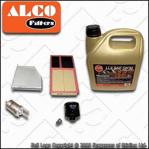 SERVICE KIT for VW GOLF MK6 (5K) 1.4 16V BUD CGGA OIL AIR FUEL CABIN FILTER +OIL