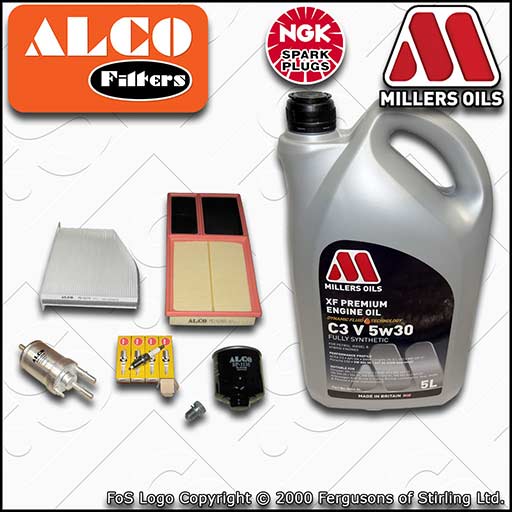 SERVICE KIT for VW GOLF MK6 1.4 16V BUD CGGA OIL AIR FUEL CABIN FILTER PLUGS OIL