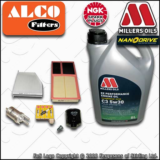 SERVICE KIT for VW GOLF MK6 1.4 16V BUD CGGA OIL AIR FUEL CABIN FILTER PLUGS OIL