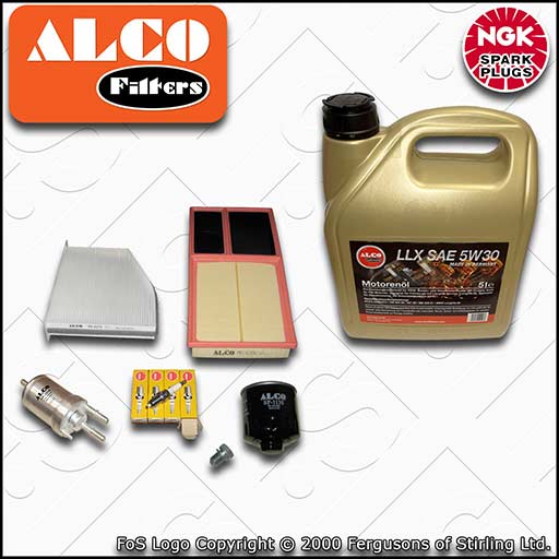 SERVICE KIT for VW GOLF MK6 1.4 16V BUD CGGA OIL AIR FUEL CABIN FILTER PLUGS OIL