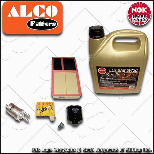 SERVICE KIT for VW GOLF MK6 (5K) 1.4 16V BUD CGGA OIL AIR FUEL FILTER PLUGS +OIL