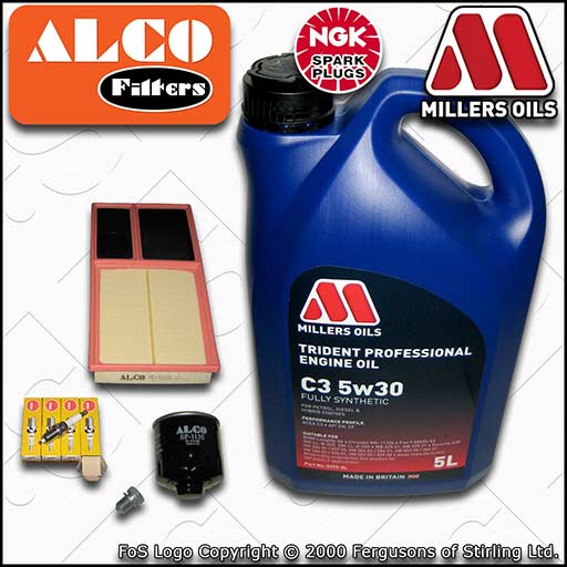 SERVICE KIT for VW POLO MK5 6C 6R 1.4 CGGB OIL AIR FILTER PLUGS +OIL (2009-2014)