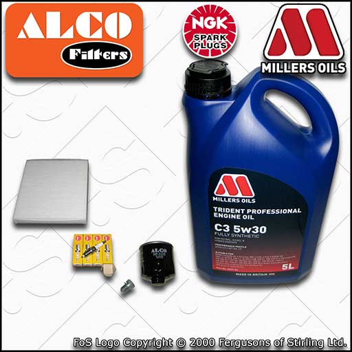 SERVICE KIT for VW POLO MK5 6C 6R 1.4 CGGB OIL CABIN FILTER PLUGS +OIL 2009-2010