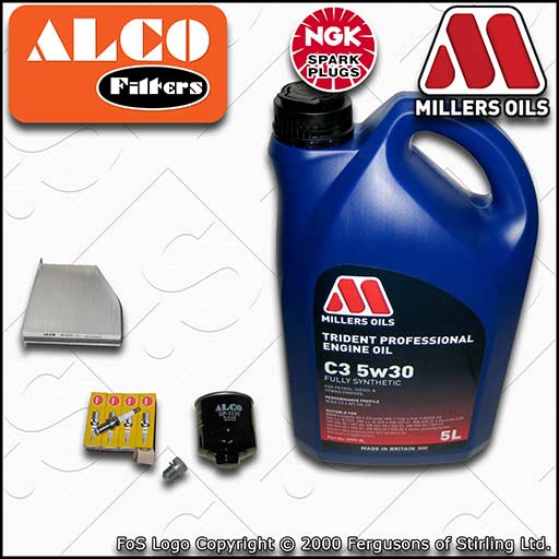 SERVICE KIT for VW GOLF MK5 (1K) 1.4 BCA OIL CABIN FILTER PLUGS +OIL (2003-2006)