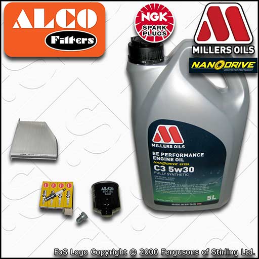 SERVICE KIT for VW GOLF MK5 (1K) 1.4 BCA OIL CABIN FILTER PLUGS +OIL (2003-2006)