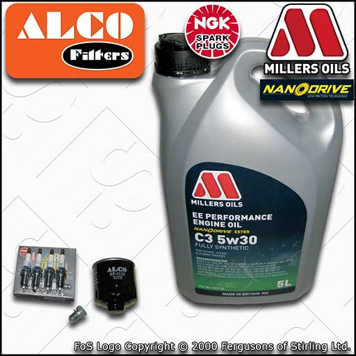 SERVICE KIT for SEAT LEON 1M 1.6 16V AZD BCB OIL FILTER PLUGS +OIL (2001-2006)