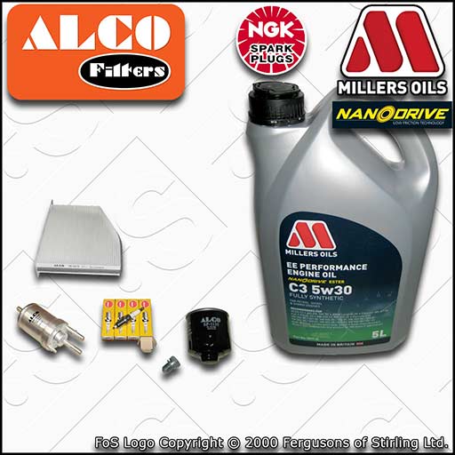 SERVICE KIT for VW GOLF MK6 5K 1.4 16V BUD CGGA OIL FUEL CABIN FILTER PLUGS +OIL