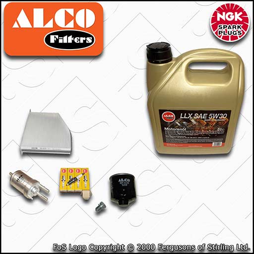 SERVICE KIT for VW GOLF MK6 5K 1.4 16V BUD CGGA OIL FUEL CABIN FILTER PLUGS +OIL