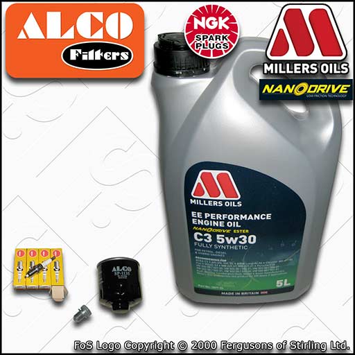 SERVICE KIT for VW POLO MK5 6C 6R 1.4 CGGB OIL FILTER PLUGS +EE OIL (2009-2014)