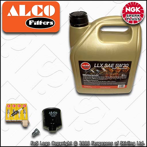 SERVICE KIT for VW GOLF MK6 (5K) 1.4 16V BUD CGGA OIL FILTER PLUGS +OIL (08-13)