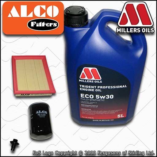 SERVICE KIT for FORD FIESTA MK6 1.6 OIL AIR FILTERS +XF ECO OIL (2001-2006)