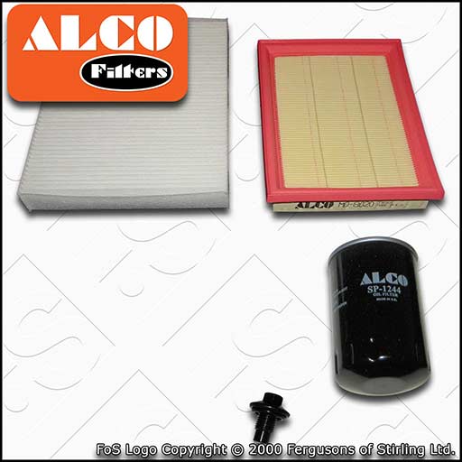 SERVICE KIT for FORD FIESTA MK6 1.6 ALCO OIL AIR CABIN FILTERS (2001-2006)