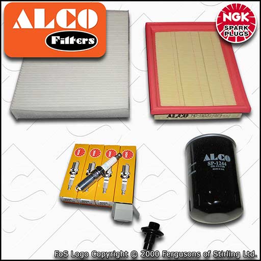 SERVICE KIT for FORD FIESTA MK6 1.6 OIL AIR CABIN FILTERS PLUGS (2001-2006)