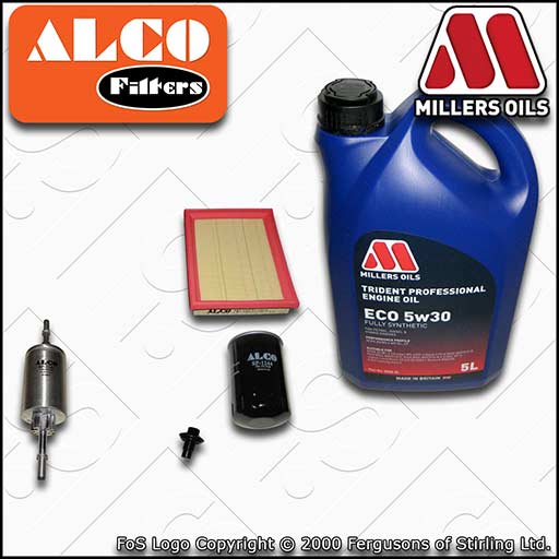 SERVICE KIT for FORD FIESTA MK6 1.6 OIL AIR FUEL FILTERS +XF ECO OIL (2001-2006)