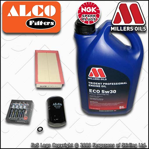 SERVICE KIT for FORD FOCUS MK1 ST170 OIL AIR FILTERS PLUGS +ECO OIL (2002-2004)