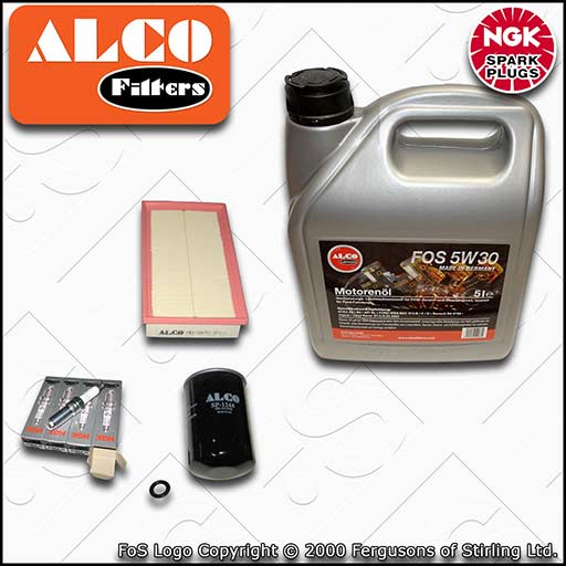 SERVICE KIT for FORD FOCUS MK1 1.8 2.0 ALCO OIL AIR FILTERS PLUGS +OIL 1998-2004