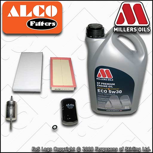 SERVICE KIT for FORD TRANSIT CONNECT 1.8 OIL AIR FUEL CABIN FILTERS +OIL 02-13