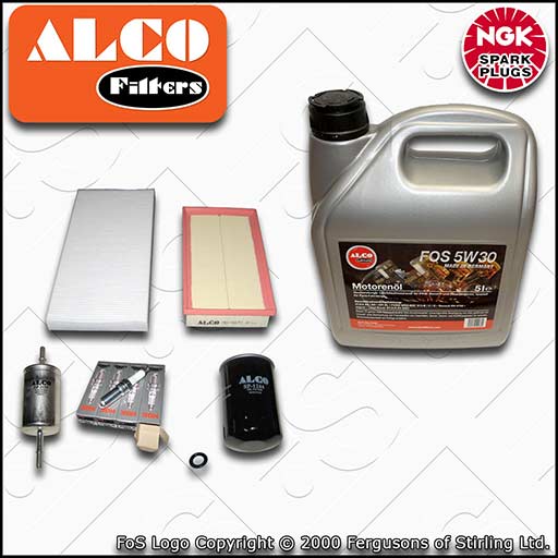 SERVICE KIT for FORD FOCUS MK1 1.8 2.0 ALCO OIL AIR FUEL CABIN FILTER PLUGS +OIL