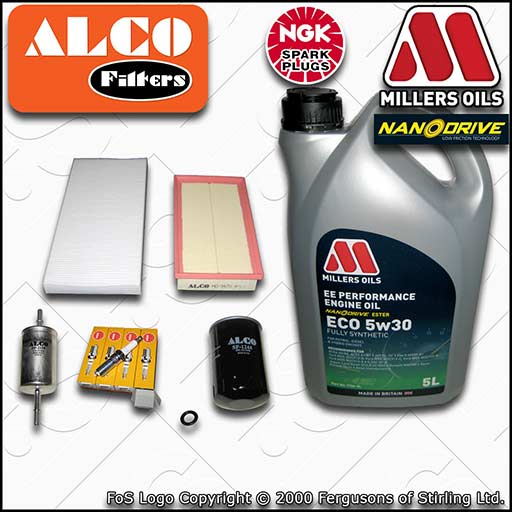 SERVICE KIT for FORD FOCUS MK1 1.6 OIL AIR FUEL CABIN FILTERS PLUGS +OIL (98-04)